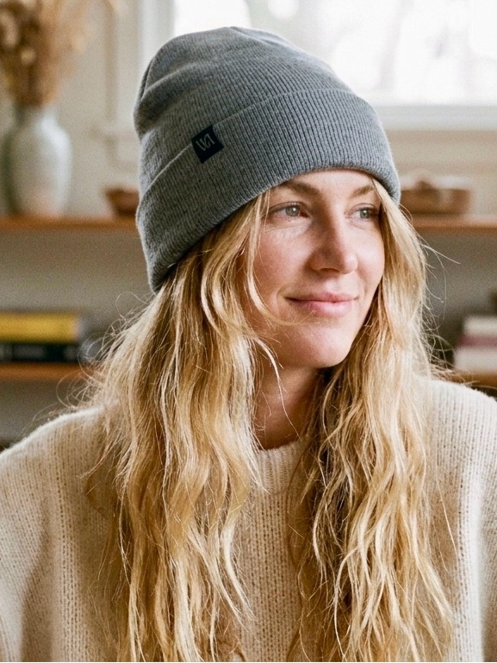 Gray Knit Beanie